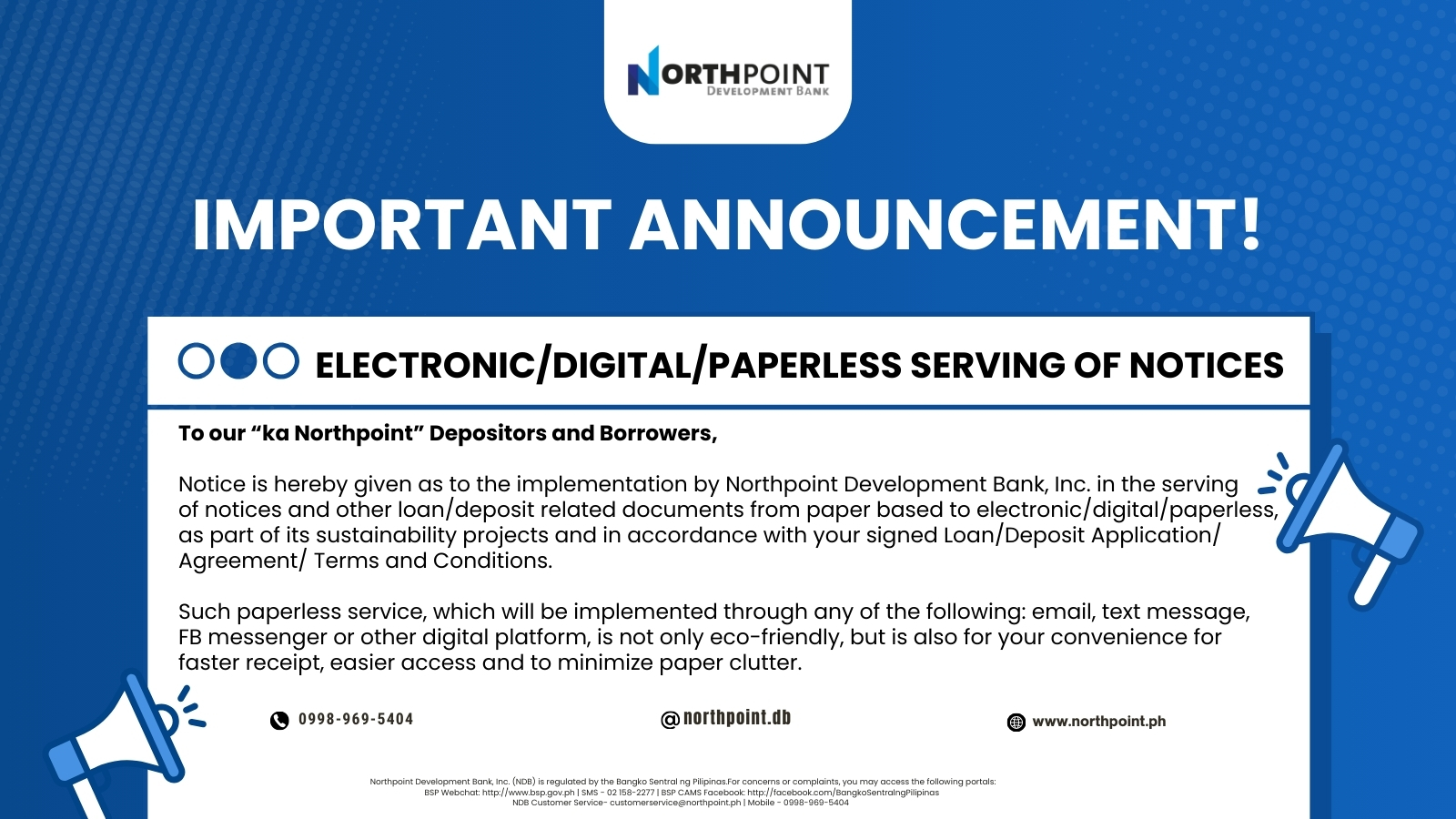 Announcement
